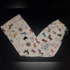 Anthropologie E by Eloise Puppy Pajama Pants S